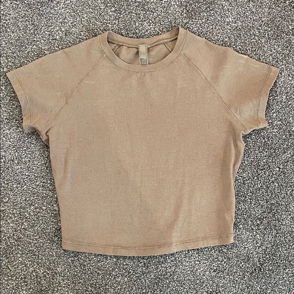 Skims cropped cotton jersey tee